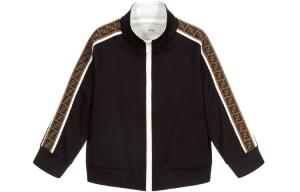 Куртки и пальто черные детские FENDI