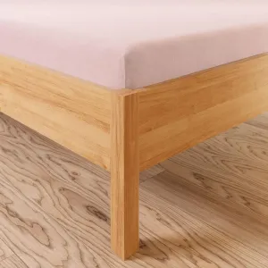 Простыня на резинке DREAMY PREMIUM из джерси, розовая, 220 x 200 см MARKIZETA HOME