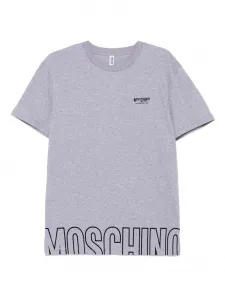 Футболка с логотипом Moschino, серый