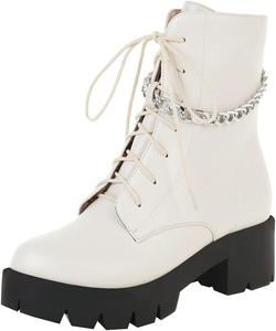 Женские боевые ботинки Parisuit, White