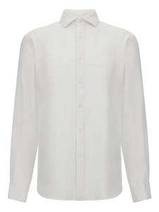 Льняная рубашка стандартного кроя Boggi Milano, белый