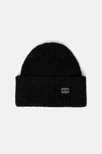 Шапка из смесовой шерсти Tommy Jeans, черный