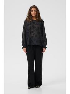 CULTURE Блузка с длинными рукавами CUbeannie Classic fit, черная