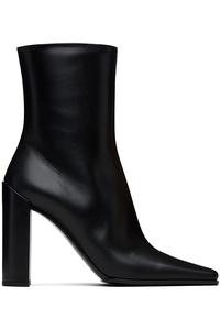 Alaïa Черные ботильоны из мягкой телячьей кожи (90 мм)