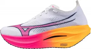 Беговые кроссовки Mizuno Unisex-Adult Unisex Wave Rebellion Pro 3 Hanabi Pack, белый/оранжевый