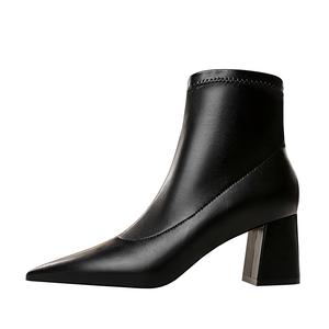 QITUMAUL Женские черные замшевые ботинки на шнуровке с меховой подкладкой [высота каблука 4,5 см], цвет Black Fleece-Lined[Heel Height 4.5cm]