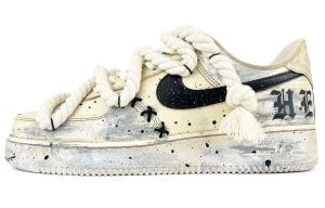 Кроссовки Air Force 1 для скейтбординга, мужские, низкие, черный/белый Nike