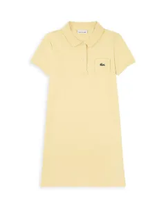 Детское платье пике для девочек. Lacoste, желтый