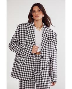 Женский клетчатый приталенный блейзер Nasty Gal, Mono