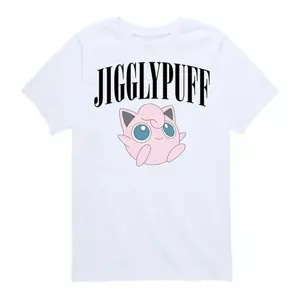 Футболка с рисунком покемона Jigglypuff в пастельных тонах для мальчиков 8-20 лет Licensed Character, белый