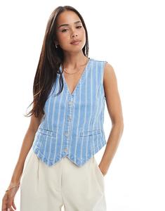 Жилет Object из светло-голубого денима