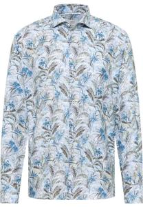 Рубашка на пуговицах классического кроя ETERNA 1863, синий/голубой