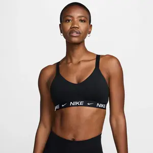 Женский топ Nike Indy Medium Support, черный/белый