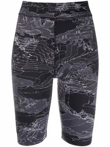 Облегающие шорты с завышенной талией MCQ, черный