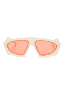 Солнцезащитные очки в геометричной оправе Henrik Vibskov, нейтральный