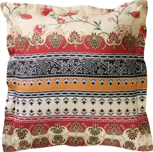 Чехол на подушку бежево-красный 40x40 см Erwin Müller