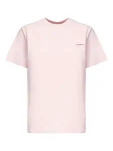 Вышитая хлопковая футболка COPERNI, розовый