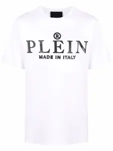 Футболка с логотипом Made in Italy Philipp Plein, белый