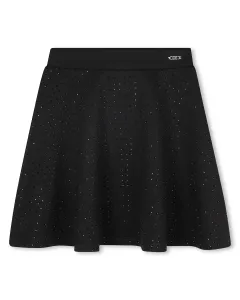 Детская юбка черного цвета с мелким узором Michael Kors