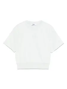 Футболка с логотипом MSGM Kids, зеленый