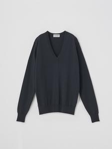 Вязаный пуловер с V-образным вырезом и длинными рукавами | AILSA | 30G Современный крой