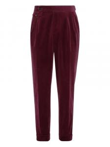 Вельветовые брюки Brunello Cucinelli, красный