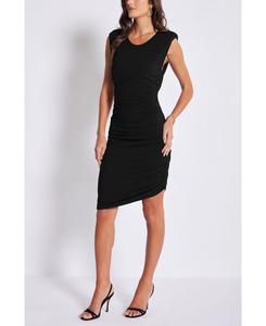 Женское миди-платье BISHOP + YOUNG Alex с боковой драпировкой Bishop + Young, Black