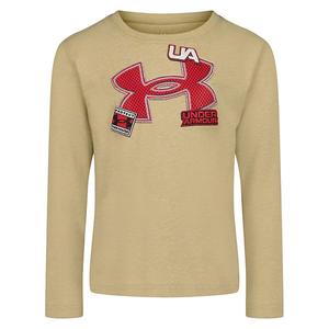 Футболка с длинным рукавом и принтом для мальчиков 4-7 лет Under Armour