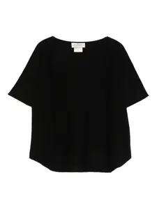 Трикотажный топ с вырезом-лодочкой Bruno Manetti, коричневый