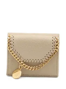 Тройное складное портмоне Falabella с цепочкой Stella Mccartney, нейтральный