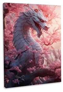 Картина на холсте Hustling Sharks The Dragon, красный