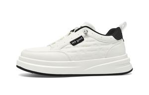 Нескользящие низкие кроссовки для скейтбординга для мужчин HLA, White Black