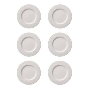 Обеденные тарелки manufacture rock, набор из 6 шт. Villeroy & Boch, белый