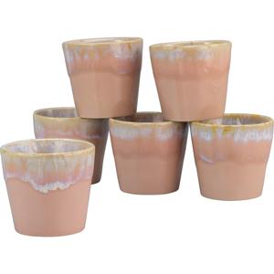 Кофейная чашка Kaffeetasse Grespresso Espresso 9 мл, набор чашек, 6 предметов, Сделано в Европе Creatable, розовый