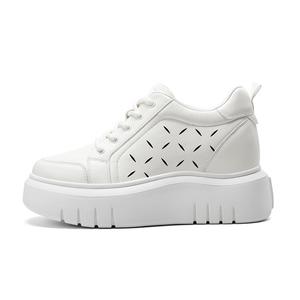 He Jinchang Износостойкие низкие кроссовки для скейтбординга, женские, белые