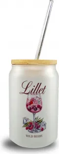 Бокал для вина с ягодами - Lillet Wild Berry, стакан для питья с бамбуковой крышкой speecheese