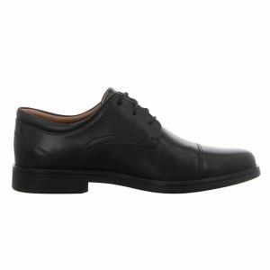 Un Aldric Cap мужские черные туфли Clarks, черный