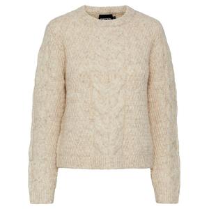 Свитер Pieces Nina O Neck, бежевый