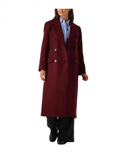 Женское шерстяное пальто бордо Haute L'Amitiã, красный