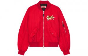 Куртка-бомбер 'Year Of The Dragon' с вышивкой KENZO, красный
