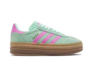 Кроссовки Wmns Gazelle Bold 'Pulse Mint Screaming Pink', зеленый