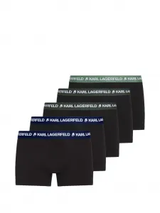 Комплект из пяти боксеров с логотипом Karl Lagerfeld, черный