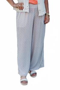 Эластичные плиссированные брюки-кюлоты с широкими штанинами в мультицвете Multiples