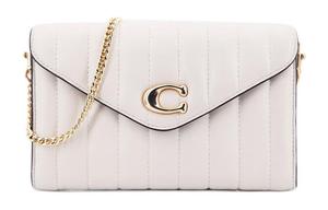 Tammie Кожаная Ручная Плечевая Сумка Через Плечо Маленького Размера Женская Розовая Белая COACH