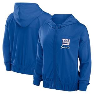 Толстовка с капюшоном на молнии Women's Royal New York Giants Script Lock Fanatics