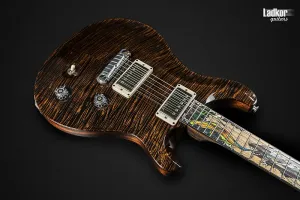 PRS Private Stock 40-летний юбилей McCarty Dragon Burnt Chestnut 1 из 165 НОВАЯ верхняя часть ПРЕКРАСНЫЙ кудрявый ВАУ