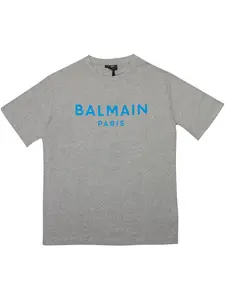 Футболка с принтом BALMAIN, серый