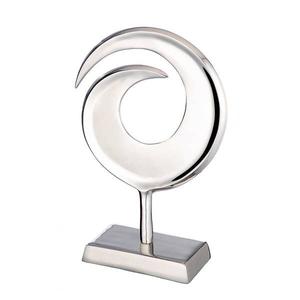 Декоративная скульптура GILDE Swirl, 35x47x13 см цвет silberfarben