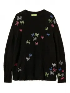 Толстовка с вышивкой TWINSET, черный