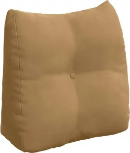 Подушка для спины коричневая 45 x 24 x 50 см бархат vidaXL